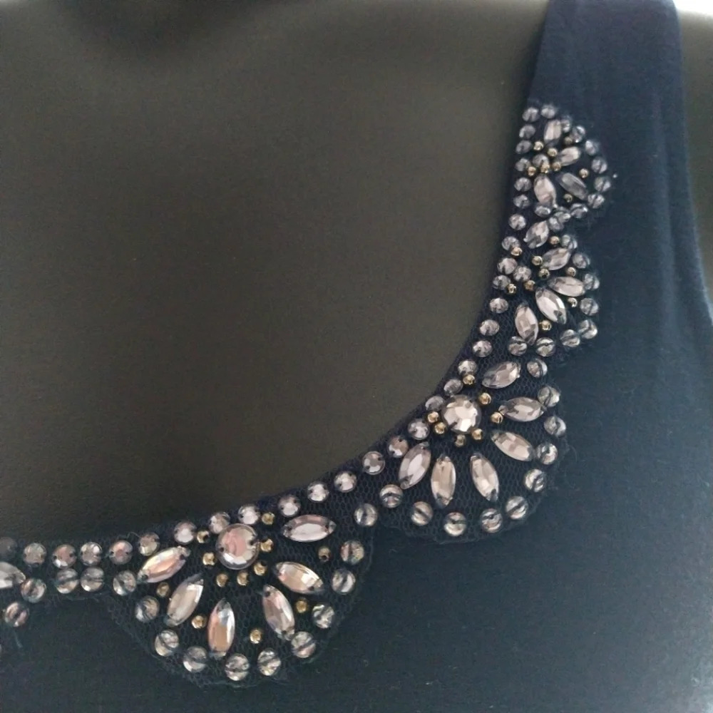 Ann Taylor Jeweled Babydoll Dress EUC โค๏ธ - Picture 5 of 12